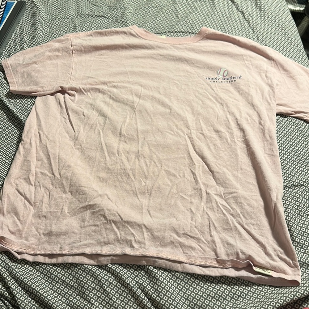 Pink softball t-shirt